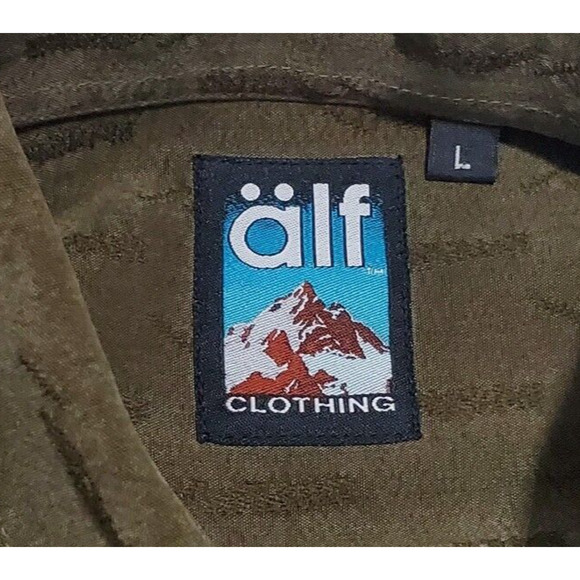 Vintage Kuhl‎ "Alf" (Men's Large) Long Sleeve Button Front Shirt Green Tencel - Picture 2 of 10